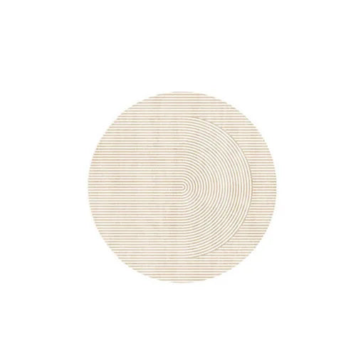 Light Luxury Round Carpet Abstract Bedroom Decor Rugs Dresser Computer Chair Non-slip Lounge Rug Home Balcony Soft Thick Carpets