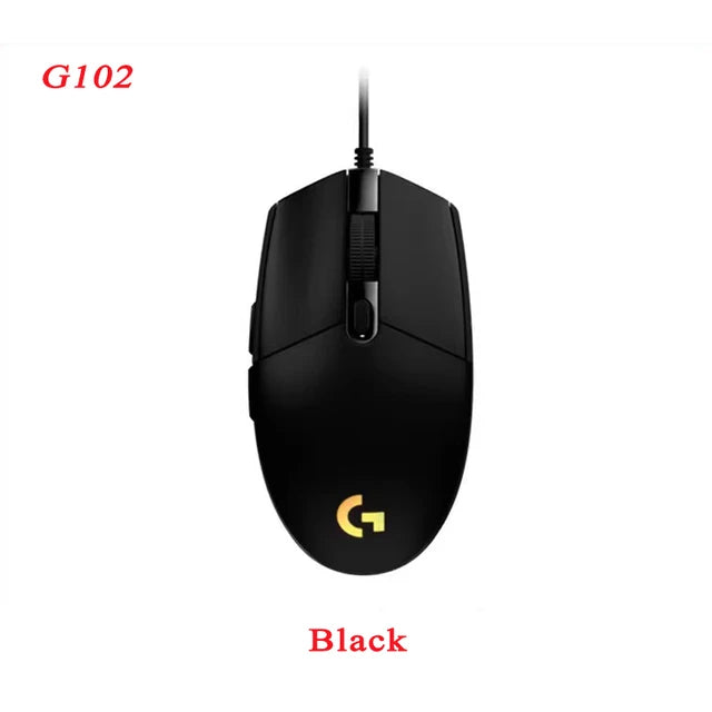 LOGITECH G102 Wired Mouse Second Generation Desktop Computer E-sports Gamer Peripherals Free Shipping Red Dragon Special Mouse