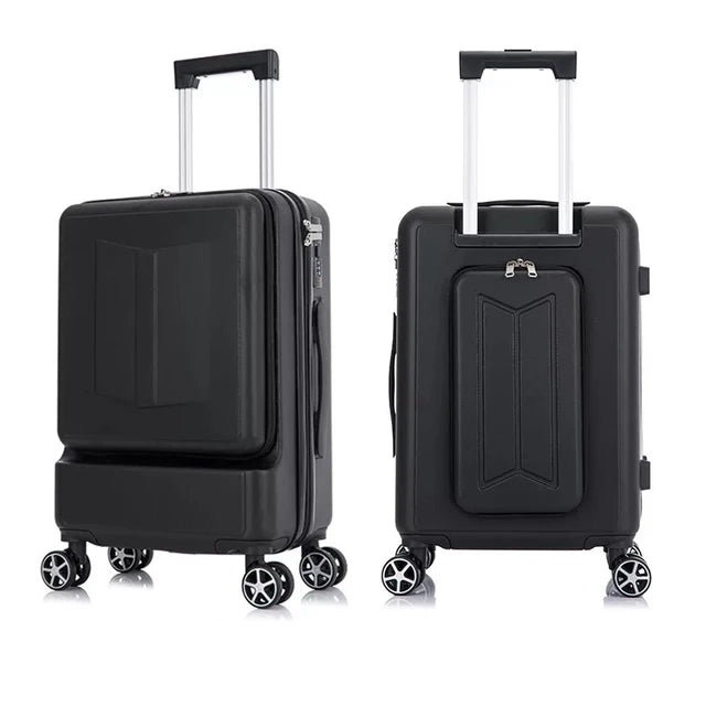 Travel Suit rolling Luggage wheel Trolley women fashion Box men Valise with laptop bag 20'' carry ons