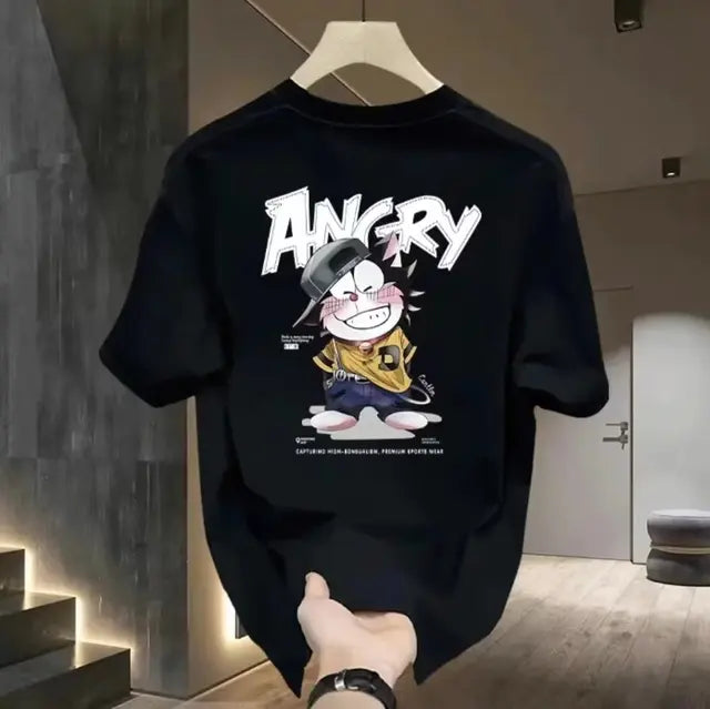 Men Clothing Anime T Shirts Graphic Tee Printed T-shirt Men's Summer Oversize Short Sleeve Hip Hop Y2k Japanese Streetwear New