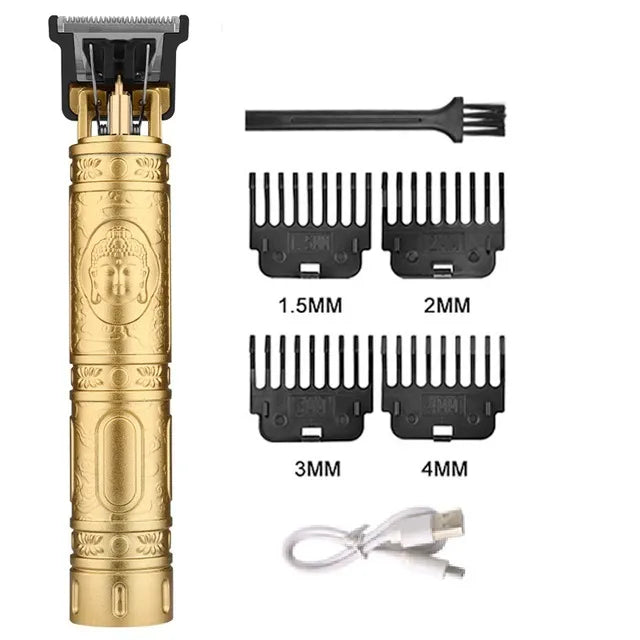 2023 Vintage T9 Professional Hair cutting machine Hair Clippers Electric Hair timmer Rechargeable Shaver Beard Trimmer for men