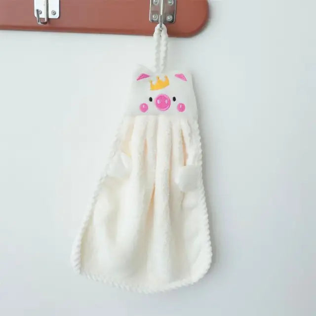 Cute Hand Towels Kitchen Bathroom Hand Towel Super Absorbent Microfiber Kitchen Towel High-efficiency Tableware Cleaning Towel