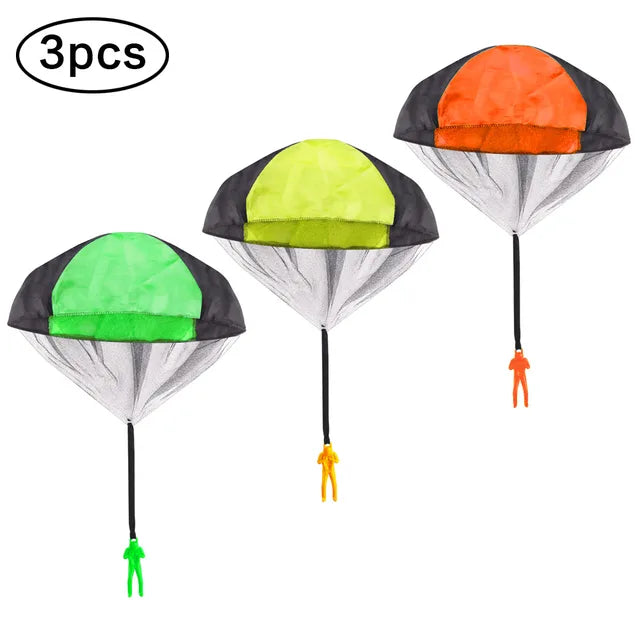 1/2/3pcs Hand Throwing Parachute Flying Toys for Children Educational Outdoor Games Sports Entertainment Sensory Play