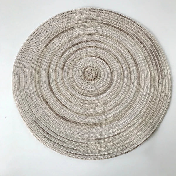 Decoration Round Weaving Place Dining Table Pad, Heat Resistant Kitchen Anti-Skid Mat