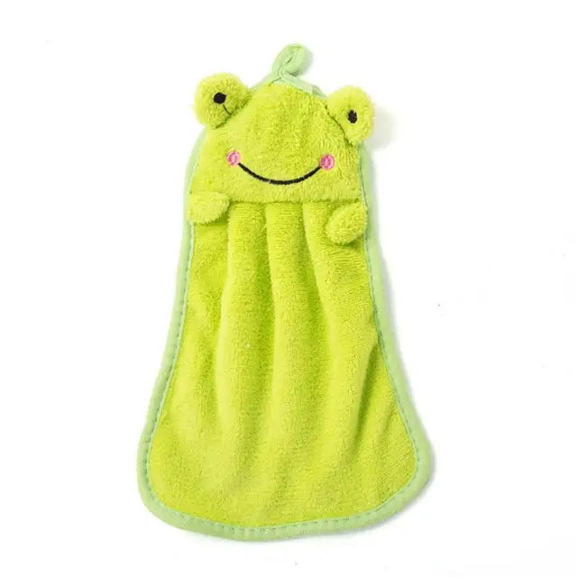 1PC Cute Cartoon Hand Towels Super Absorbent Microfiber Hand TowelKitchen Bathroom Hand Towel Hanging Quick Dry