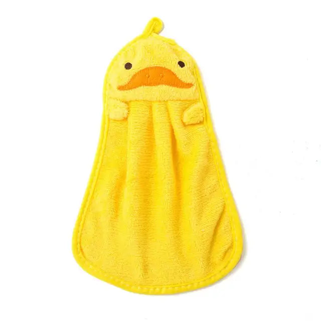 1PC Cute Cartoon Hand Towels Super Absorbent Microfiber Hand TowelKitchen Bathroom Hand Towel Hanging Quick Dry