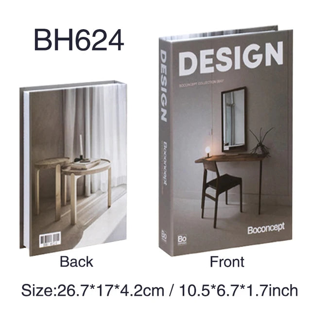 Luxury Decoration Books Modern Coffee Table Remote Control Storage Box Hotel Club Fake Books Decor Aesthetic Room Ornaments