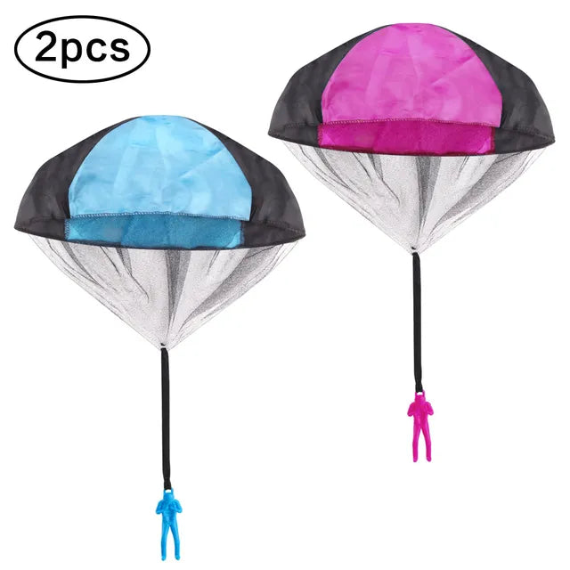 1/2/3pcs Hand Throwing Parachute Flying Toys for Children Educational Outdoor Games Sports Entertainment Sensory Play