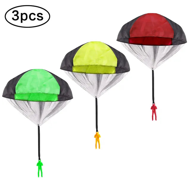 1/2/3pcs Hand Throwing Parachute Flying Toys for Children Educational Outdoor Games Sports Entertainment Sensory Play