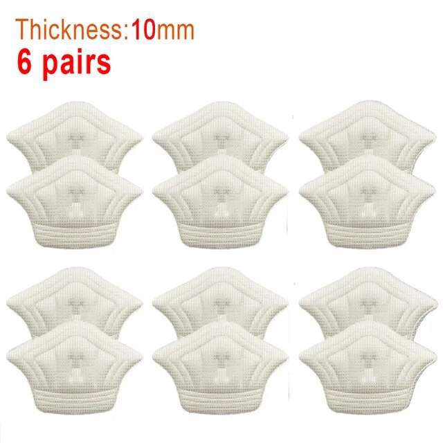 6pair/12pcs Insoles Heel Pads Lightweight For Sport Shoes Adjustable Size Back Sticker Antiwear Feet Pad Cushion Insole Heel