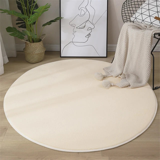 Newest Round Coral Velvet Carpet Color Water Absorption Sofa Carpet Memory Foam For Bedroom Living Room Children rug Yoga Mats