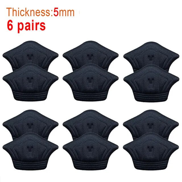 6pair/12pcs Insoles Heel Pads Lightweight For Sport Shoes Adjustable Size Back Sticker Antiwear Feet Pad Cushion Insole Heel