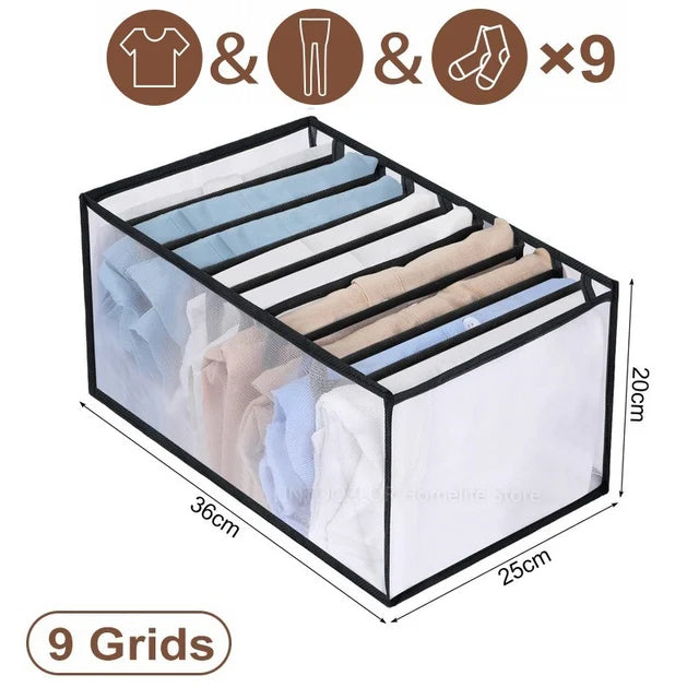 Jeans Clothing Organization Storage Box Closet Organizer For Underwear Socks Pants Organizer Cabinet Underwear Storage Organizer