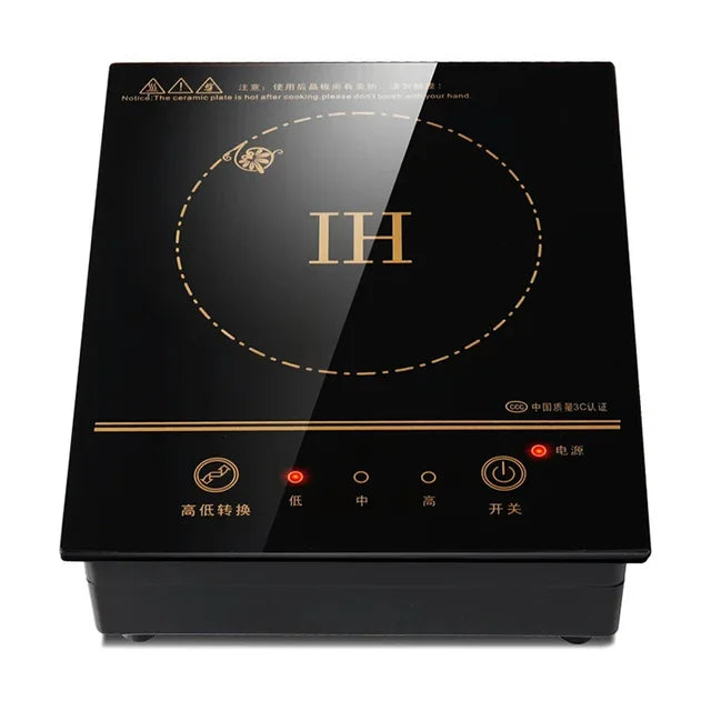 Electric Induction Cooker Boiler Waterproof Stir-Fry Cooking Plate Intelligent Hot Pot Stove Cooktop Burner Cooking Machine