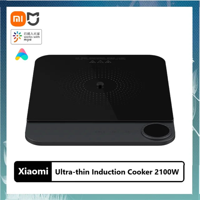 Xiaomi Mijia Ultra-thin Induction Cooker 2100W High Power 100W Low Power Heat Continuous OLED Knob 99 gears Adjustable Heating