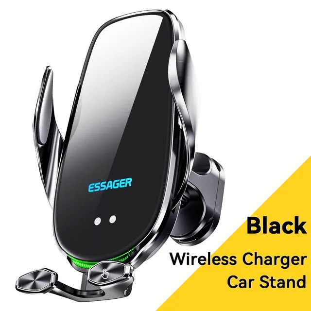 Essager 15W Car Wireless Charger Air Vent Mount For iPhone 14 13 12 Smart Wireless Charger Stand For Xiaomi Huawei Fast Charging