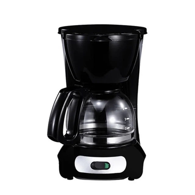 DMWD Semi-Automatic Electric Latte Espresso Coffee Maker Mini 0.6L Moka Drip Cafe American Coffee Brewing Machine Tea Pot Boiler