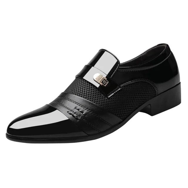 Former Men Shoe Black Leather Shoes for Men Luxury Plus Size Party Office Business Casual Shoes Loafers Zapatos De Vestir Hombre