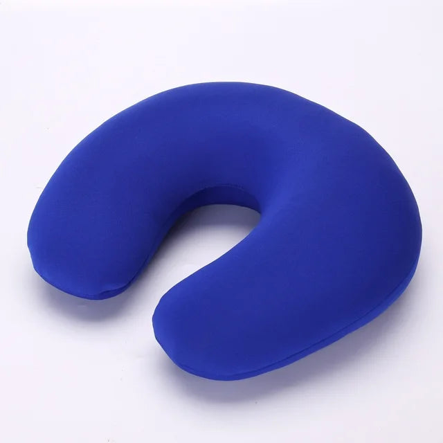 U Shaped Travel Pillow Particles Microbeads Neck Car Plane Pillows Soft Cushion Home Outdoor Textile Stock Home & GardenPillow