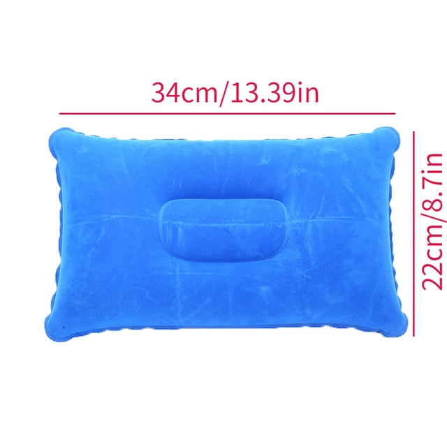 Pillow Core U-shaped Pillow Nylon Sleep Pillow Outdoor Travel Inflatable Pillow Backrest Airplane Head Rest Support Home Textile