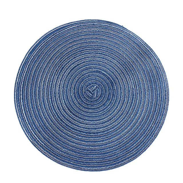 Round Placemats,Braided Place Mats for Dining Table Heat Insulation Mat for Kitchen Decorative Glitter for Party Wedding Glitter