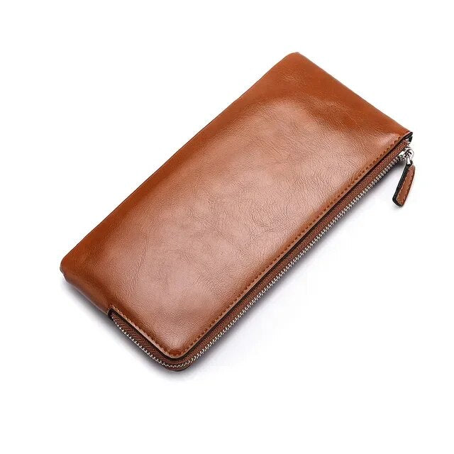 High Long Handbag Coin Men Clutch Male Holder Zipper Phone Quality New Business Mobile Card Wallets Wallet Solid Bag For Purse