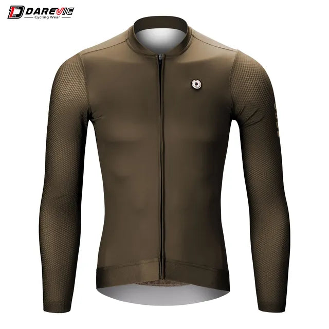 DAREVIE Cycling Jersey Long Sleeve SummerSPF 50+ 2023 New Fashion Aero Long Sleeves Cycling Jersey Men Women Breathable Cool Dry