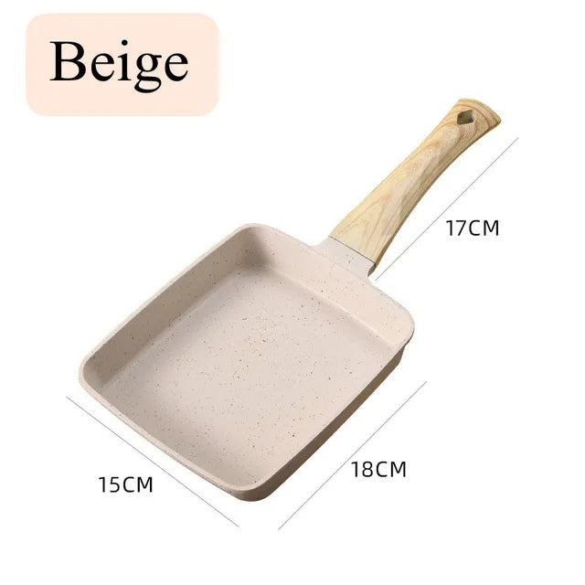 Non-Stick Wave Bottom Tamagoyaki Omelette Saucepan Egg Roll Pancake Frying Pan Cooking Pots Kitchenware Kitchen Cookware Tools