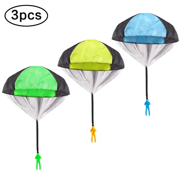 1/2/3pcs Hand Throwing Parachute Flying Toys for Children Educational Outdoor Games Sports Entertainment Sensory Play