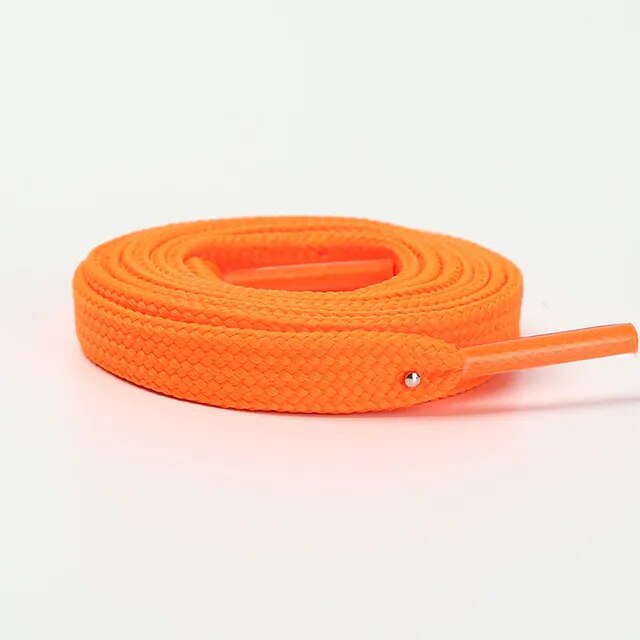 1 Pair 10mm Wide Flat Shoelaces For Sport Shoes Shoelace for Sneakers/Runner Colorful Shoe Laces Replacement