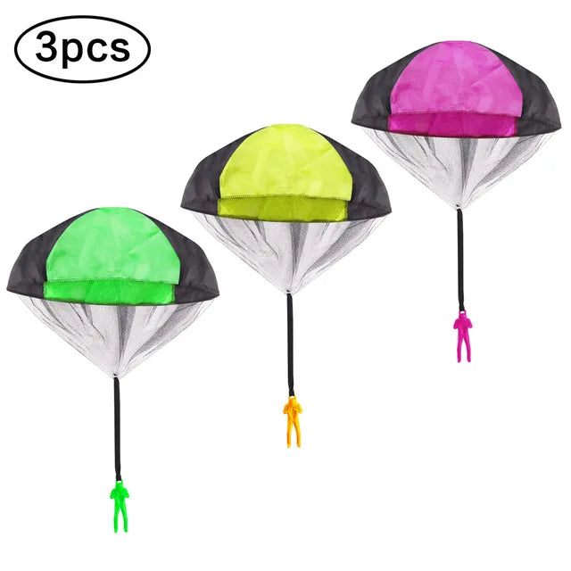 1/2/3pcs Hand Throwing Parachute Flying Toys for Children Educational Outdoor Games Sports Entertainment Sensory Play