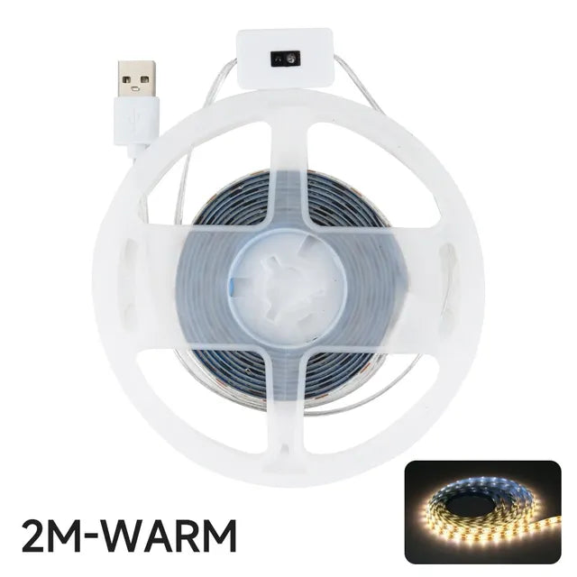 DC 5V USB Motion Backlight LED Light Strip Hand Sweep Waving ON OFF Sensor TV Kitchen Under Cabinet Lamp