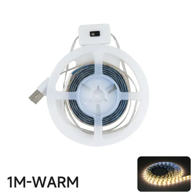 DC 5V USB Motion Backlight LED Light Strip Hand Sweep Waving ON OFF Sensor TV Kitchen Under Cabinet Lamp