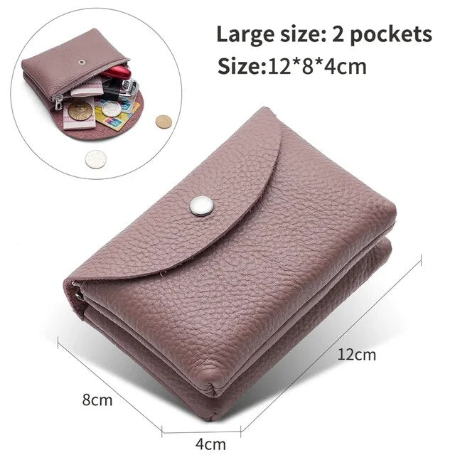 Women Small Purses Female Short Coin Wallets Pouch Handbag for Girls Card Holder Card Keys Money Bag Carteras Para Mujeres