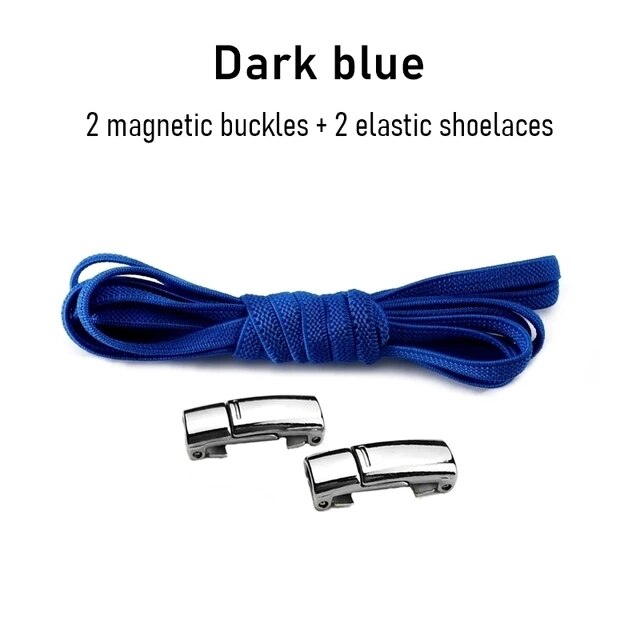 1Pair No tie Shoelaces Magnetic Elastic Shoe Laces For Kids and Adult Sneakers Shoelace 23 Color Shoestrings