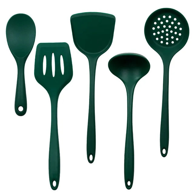 Silicone Kitchenware Non-sticky Cooking Tool Spatula Shovel Soup Cookware Utensil Kitchen Cookware