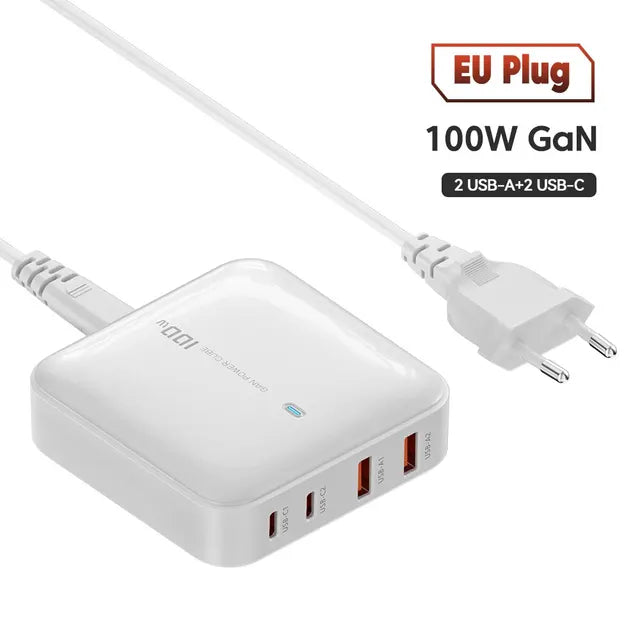 Toocki GaN 100W PD 3.0 Fast Charging USB C Charger For Macbook iPad Pro Tablet Type C Charger For iPhone 15 14 Samsung Xiaomi