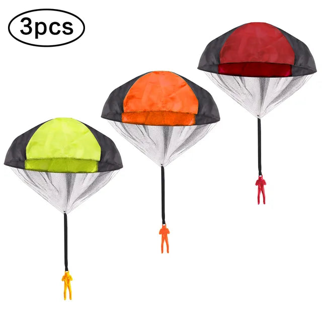 1/2/3pcs Hand Throwing Parachute Flying Toys for Children Educational Outdoor Games Sports Entertainment Sensory Play