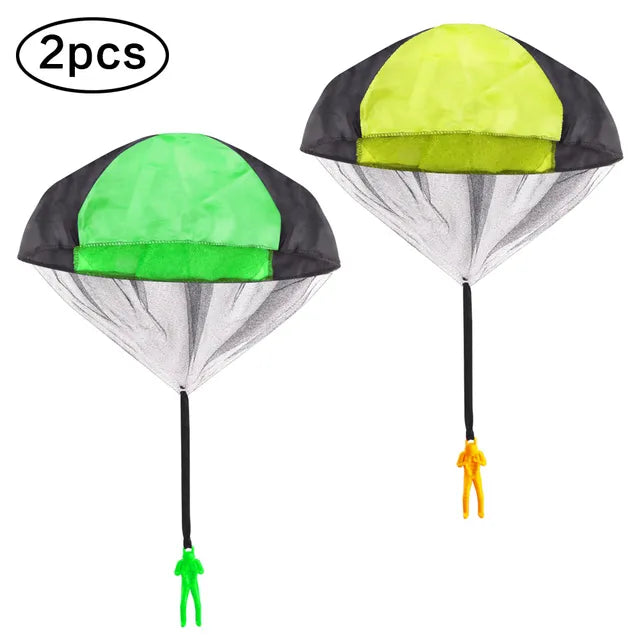 1/2/3pcs Hand Throwing Parachute Flying Toys for Children Educational Outdoor Games Sports Entertainment Sensory Play