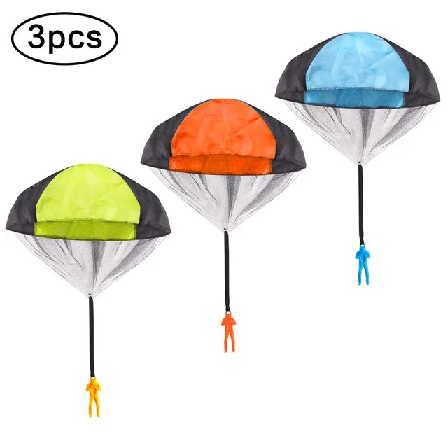 1/2/3pcs Hand Throwing Parachute Flying Toys for Children Educational Outdoor Games Sports Entertainment Sensory Play