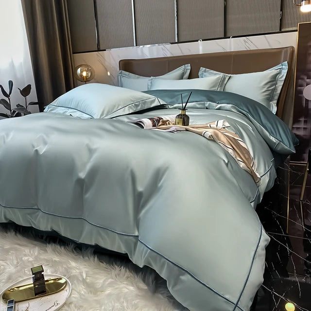 White Egyptian Cotton Bedding Sets Queen King Size Embroidery Duvet Cover Flat/Fitted Sheet Bed Linen Hotel Style Home Textiles