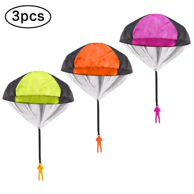 1/2/3pcs Hand Throwing Parachute Flying Toys for Children Educational Outdoor Games Sports Entertainment Sensory Play