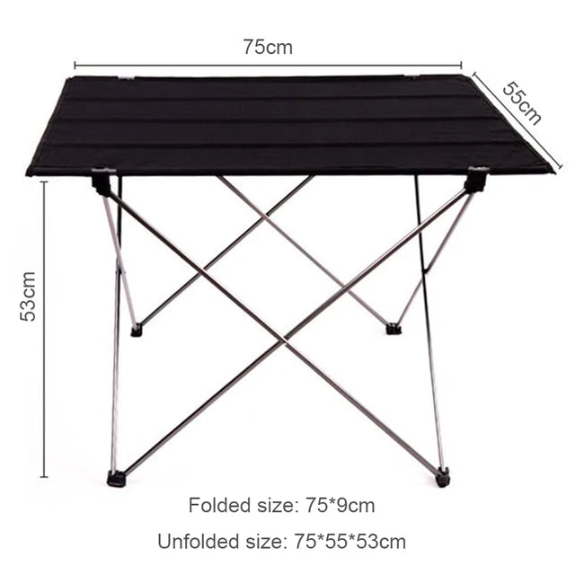 75cm Ultralight Portable Folding Desk Aluminum Alloy Outdoor Table for Fishing Picnic BBQ Large Size Red Gray Desk