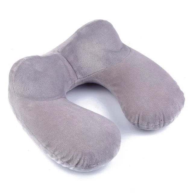 U-Shape Travel Pillow for Airplane Inflatable Neck Pillow Travel Accessories 4Colors Comfortable Pillows for Sleep Home Textile