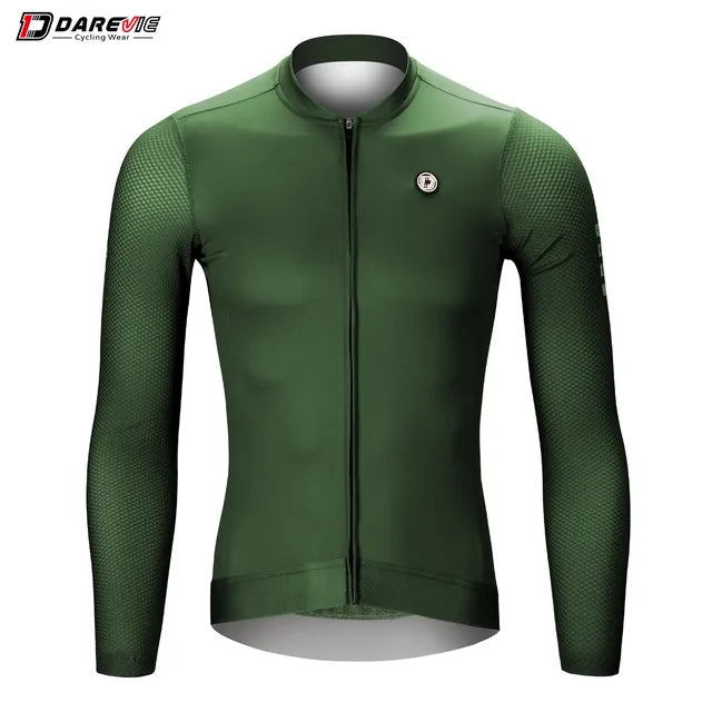 DAREVIE Cycling Jersey Long Sleeve SummerSPF 50+ 2023 New Fashion Aero Long Sleeves Cycling Jersey Men Women Breathable Cool Dry