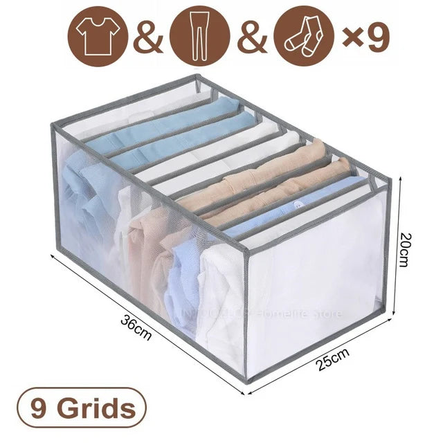 Jeans Clothing Organization Storage Box Closet Organizer For Underwear Socks Pants Organizer Cabinet Underwear Storage Organizer