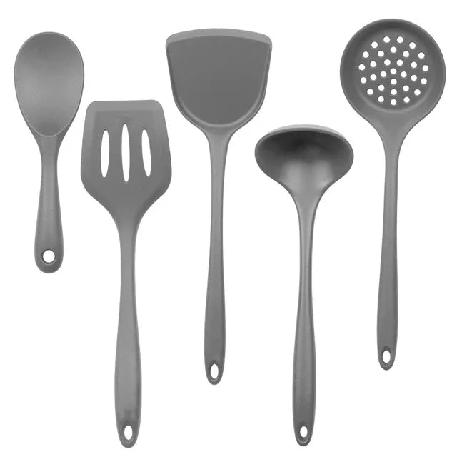 Silicone Kitchenware Non-sticky Cooking Tool Spatula Shovel Soup Cookware Utensil Kitchen Cookware