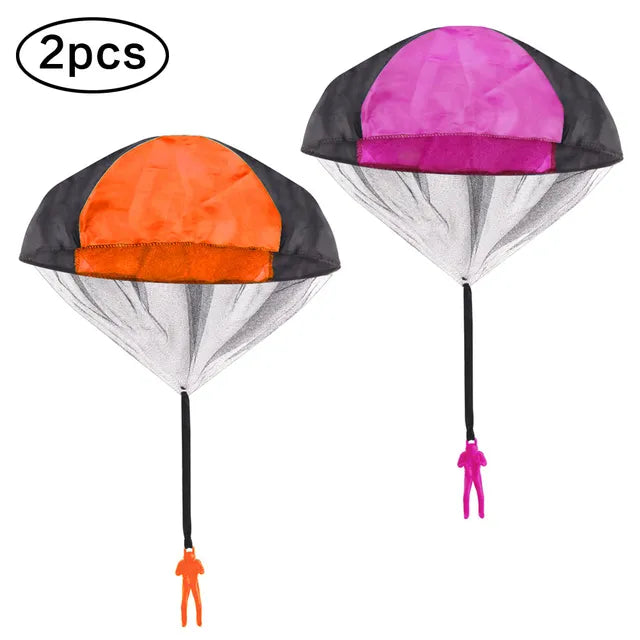 1/2/3pcs Hand Throwing Parachute Flying Toys for Children Educational Outdoor Games Sports Entertainment Sensory Play