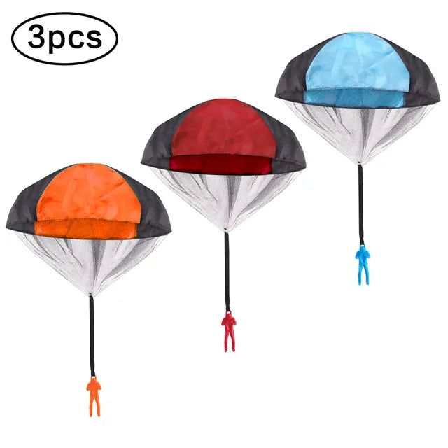 1/2/3pcs Hand Throwing Parachute Flying Toys for Children Educational Outdoor Games Sports Entertainment Sensory Play