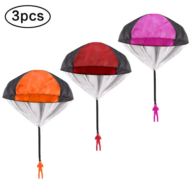 1/2/3pcs Hand Throwing Parachute Flying Toys for Children Educational Outdoor Games Sports Entertainment Sensory Play